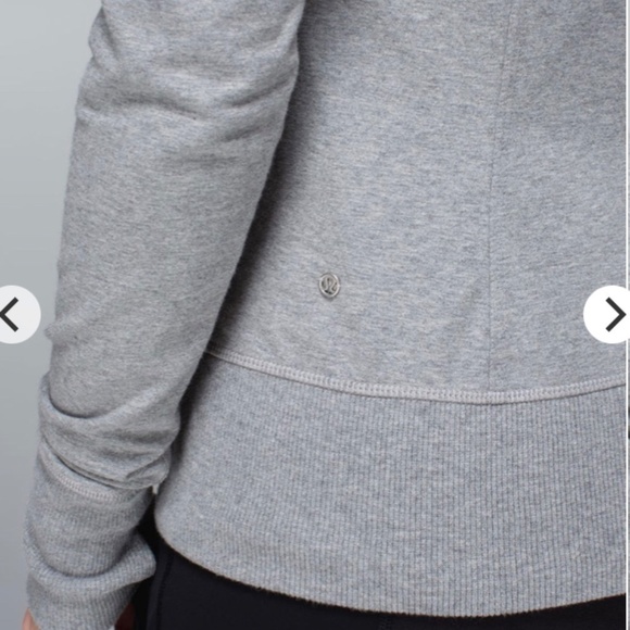 Lululemon After Asana Hoodie Size 8 Heathered Medium Grey - Picture 7 of 16